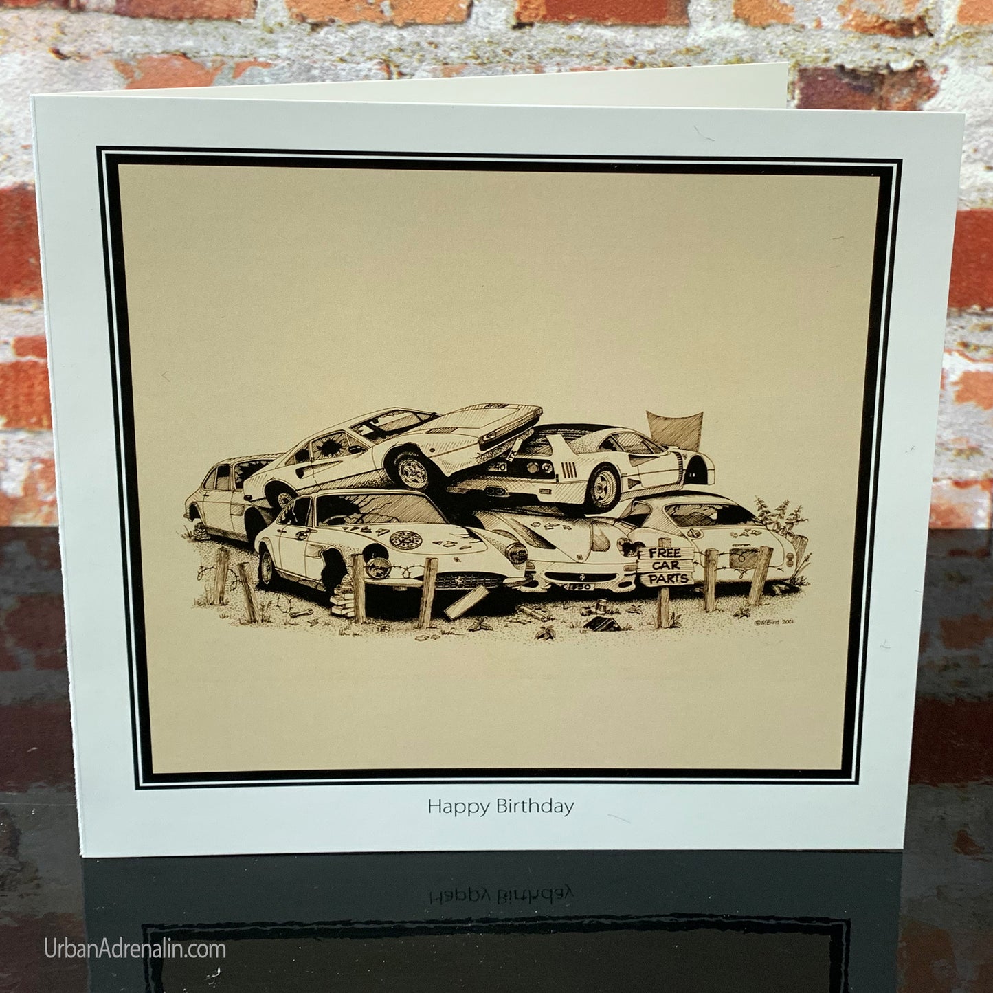 Ferrari Breakers Yard - Greetings Card