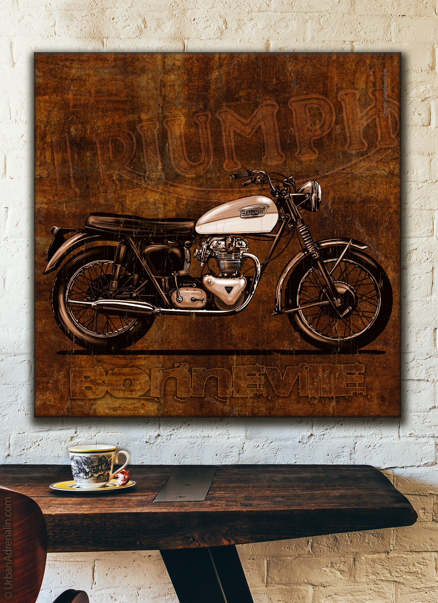 Triumph Bonnerville 650cc - Square Canvas