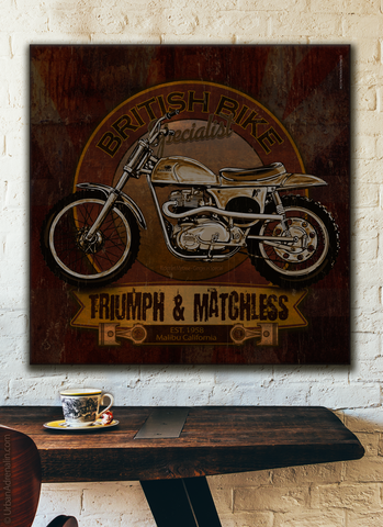 Rickman Metisse Scrambler Motorcycle - Square Canvas