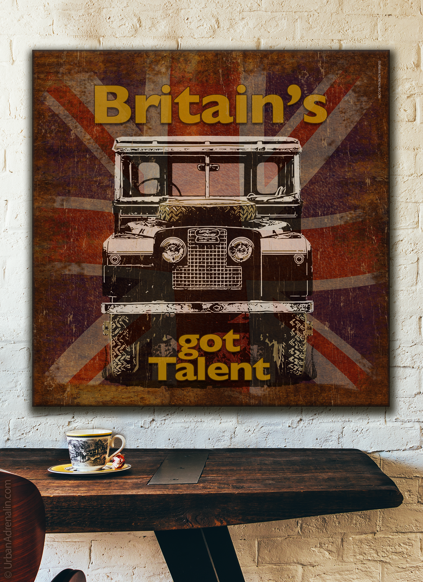 Land Rover Series 1 "Britain's got Talent" - Square Canvas