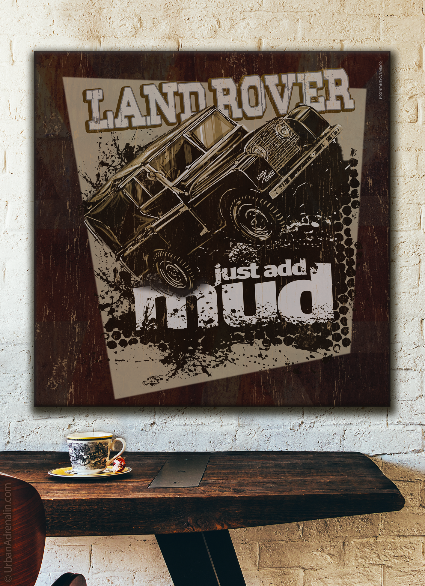 Land Rover Series 1 "Just Add Mud" - Square Canvas