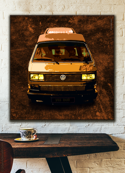 Volkswagen T3 Camper Square Canvas