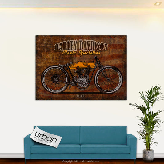 Harley Davidson Classic  "Flat Track Racer" - Large Format Print