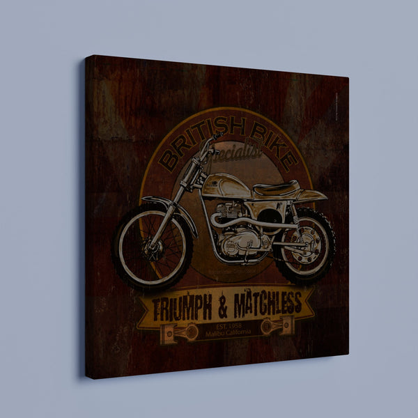 Rickman Metisse Scrambler Motorcycle - Square Canvas