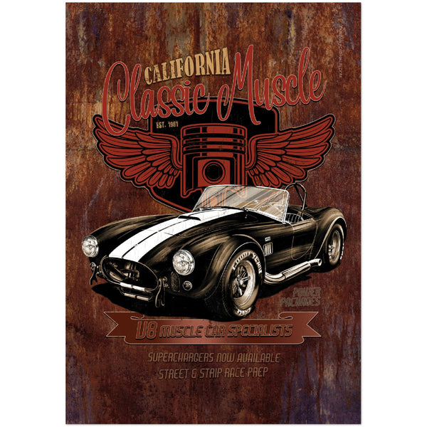 AC Cobra 'California Muscle' foam board Poster