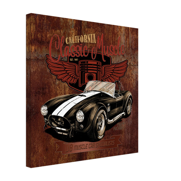 AC Cobra 'California Muscle' Square Canvas