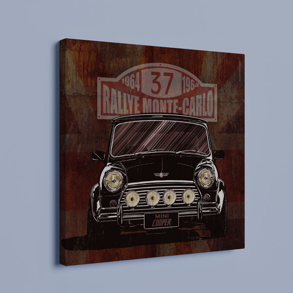 Mini Cooper S "Monaco Rally" - Square Canvas