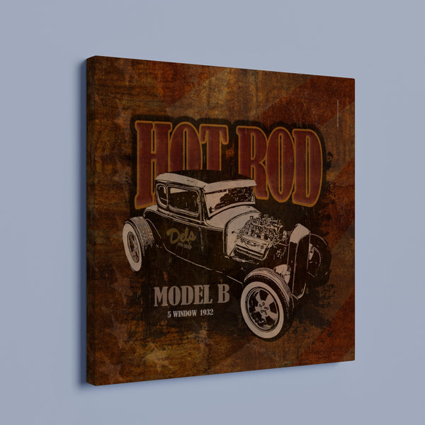 Ford Model B "Hot Rod" -  Square Canvas