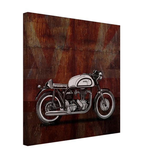 Norton 500cc - Cafe Racer - Square Canvas